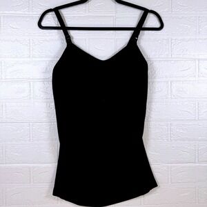 Maternity Nursing Camisole Women Large Black Seamless Clip Down Tank Top